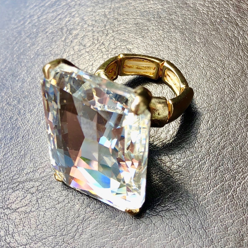 GIGANTIC CZ Rock Ring One Size Fits All